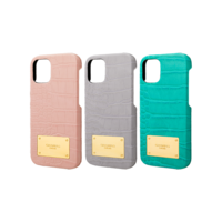 GRAMAS COLORS Croco Embossed PU Leather Shell Case CSCCE-IP10 for iPhone 12 mini